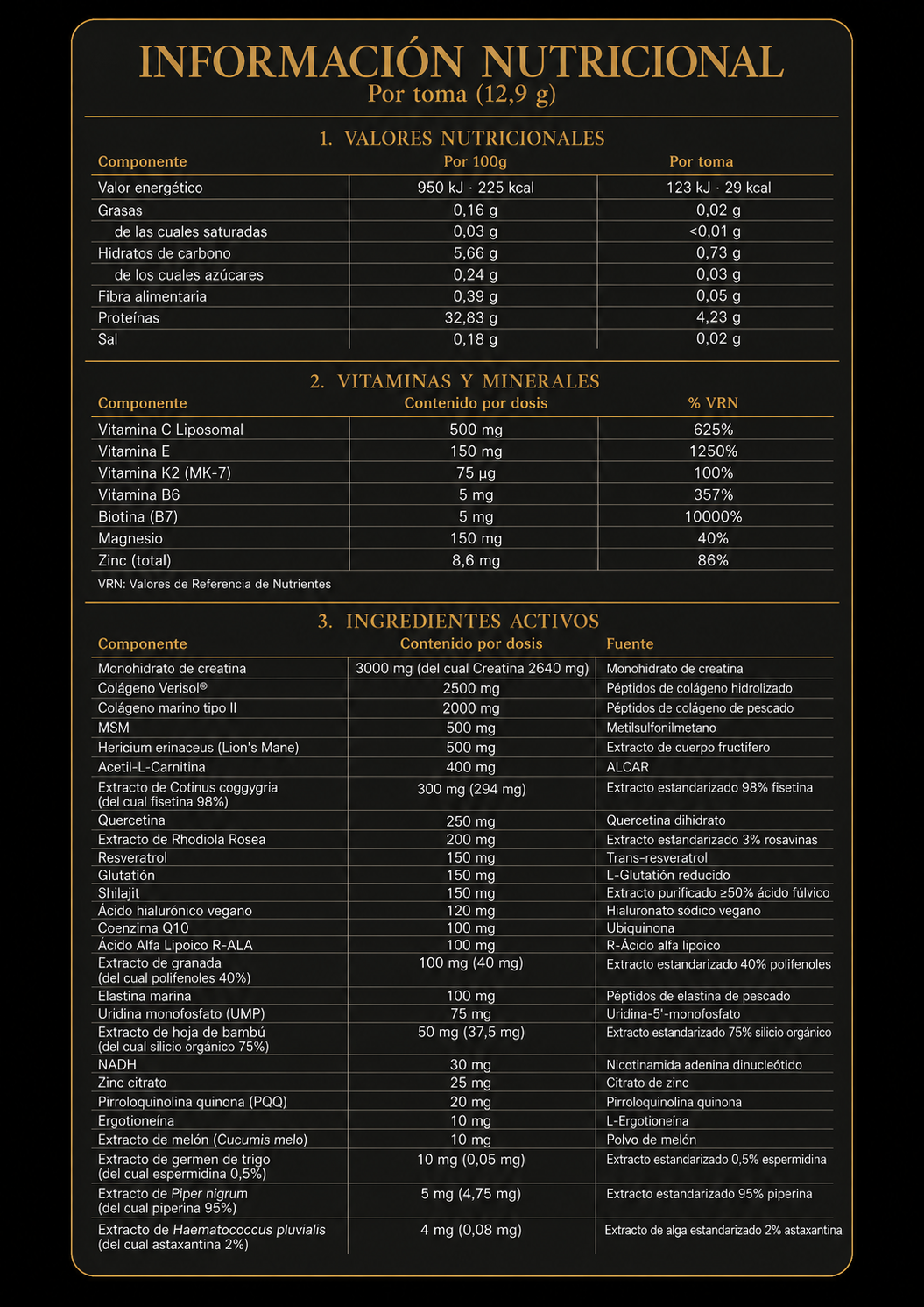 Información nutricional